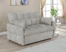 Cotswold Tufted Cushion Sleeper Sofa Bed Light Grey & Dark Grey - Furniture Now (CA)