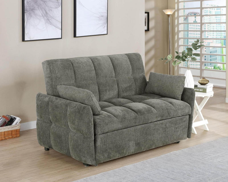 Cotswold Tufted Cushion Sleeper Sofa Bed Light Grey & Dark Grey - Furniture Now (CA)
