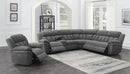 Bahrain 6-piece Upholstered Power Sectional Charcoal - Furniture Now (CA)