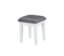 Elijah Vanity Set with LED Lights White and Dark Grey - Furniture Now (CA)