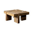 Samira Wooden Square Coffee Table Natural Sheesham - Furniture Now (CA)