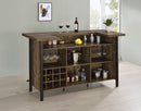 Bellemore Rectangular Storage Bar Unit Rustic Oak - Furniture Now (CA)