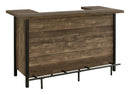 Bellemore Rectangular Storage Bar Unit Rustic Oak - Furniture Now (CA)