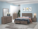 Brantford Eastern King & Queen Panel Bed Barrel Oak - Furniture Now (CA)