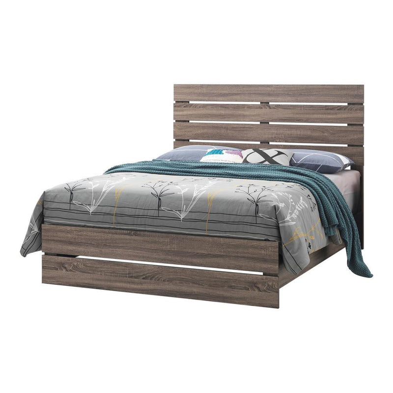 Brantford Eastern King & Queen Panel Bed Barrel Oak - Furniture Now (CA)