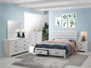 Brantford Eastern King Panel Bed Coastal White - Furniture Now (CA)