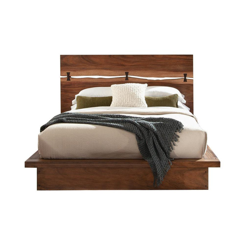 Winslow California King, E.King & Queen Bed Smokey Walnut and Coffee Bean - Furniture Now (CA)