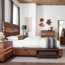 Winslow California King, E.King & Queen Bed Smokey Walnut and Coffee Bean - Furniture Now (CA)