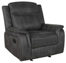 Lawrence Upholstered Tufted Back Glider Recliner - Furniture Now (CA)