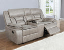 Greer Upholstered Tufted Back Glider Loveseat - Furniture Now (CA)