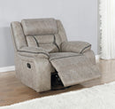 Greer Upholstered Tufted Back Glider Recliner - Furniture Now (CA)