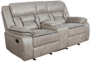 Greer Upholstered Tufted Back Glider Loveseat - Furniture Now (CA)