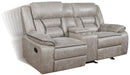 Greer Upholstered Tufted Back Glider Loveseat - Furniture Now (CA)