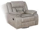 Greer Upholstered Tufted Back Glider Recliner - Furniture Now (CA)