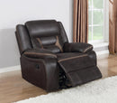 Greer Upholstered Tufted Back Glider Recliner - Furniture Now (CA)