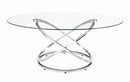 Warren 3-piece Occasional Set Chrome and Clear - Furniture Now (CA)