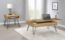 Fanning Lift Top Storage Coffee Table Golden Oak and Black - Furniture Now (CA)