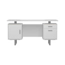 Lawtey Floating Top Office Desk White Gloss - Furniture Now (CA)