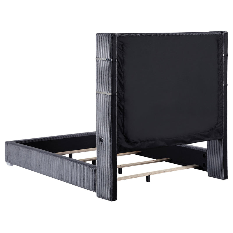 Tisdall California King, E.King & Queen Bed Grey, Black & Queen - Furniture Now (CA)