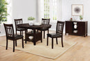 Lavon Padded Dining Side Chairs Espresso and Black (Set of 2) - Furniture Now (CA)
