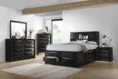 Briana Eastern King Platform Storage Bed Black - Furniture Now (CA)