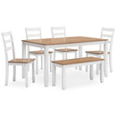 Gesthaven 6 pc Dinette D398-325 - Furniture Now (CA)