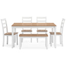 Gesthaven 6 pc Dinette D398-325 - Furniture Now (CA)