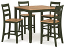 Gesthaven Counter Height Dining Table and 4 Barstools (Set of 5) - Furniture Now (CA)