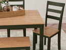 Gesthaven Dining Table with 4 Chairs and Bench (Set of 6) - Furniture Now (CA)