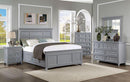 CASTILE Cal.King, E.King, Full, Queen, & Twin Bed, White, Pink, & Grey