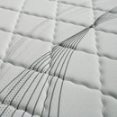 EDREA White/Gray 10" Tight Top Pocket Coil, Cal.King