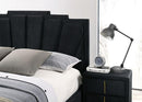 FLORIZEL Cal.King, E.King & Queen Bed, Black & Red