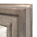 Golva E.King & Queen Bed White & Silver