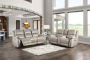 GORGIUS Power Loveseat, Light Gray