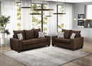 WEST ACTION Loveseat, Chocolate
