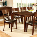 HILLSVIEW I Brown Cherry 78" Dining Table w/ 18" Leaf