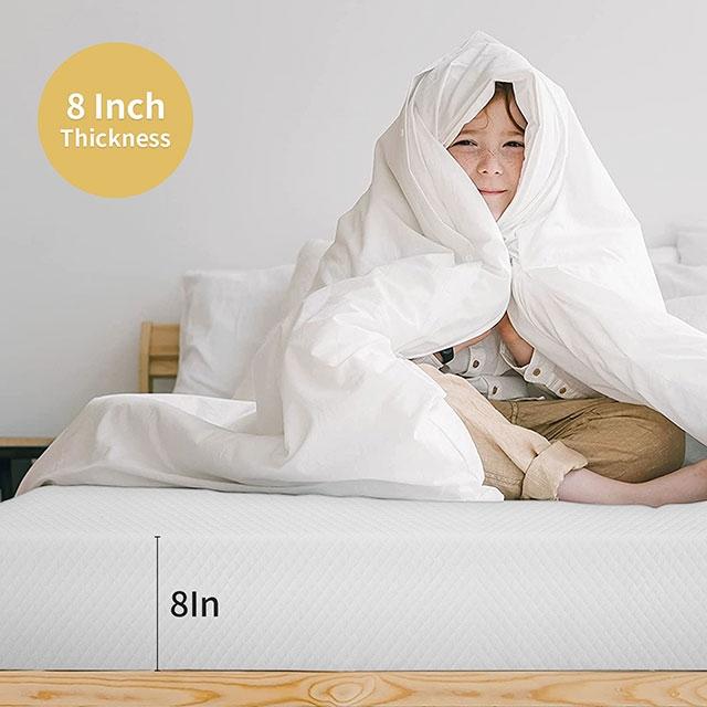 Artemisia 8" Memory Foam Mattress White