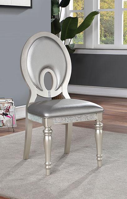 CATHALINA Side Chair (2/CTN), Silver