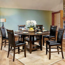 MEAGAN II Brown Cherry Round Counter Ht. Table