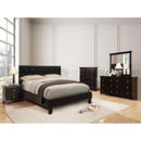 Velen Black Cal.King, E.King, Full, & Twin Bed Black & White