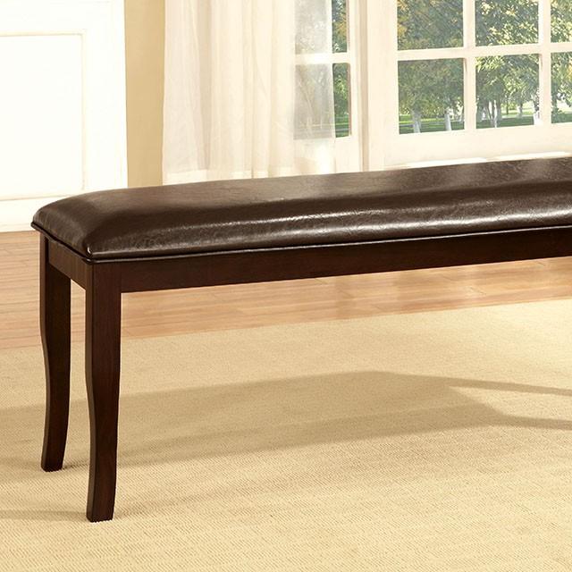 Woodside Dark Cherry/Espresso Bench