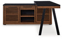 Kallari Credenza with Desk Return