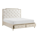 Genoa California King & Eastern King Platform Bed with Footboard Storage - Furniture Now (CA)