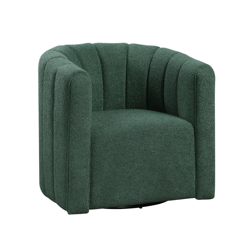 Delaney Swivel Chair Blue, Green, & White - Furniture Now (CA)