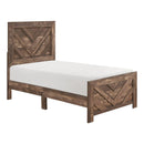 Corbin 4 & 5 Piece Twin Bed Set Oak - Furniture Now (CA)