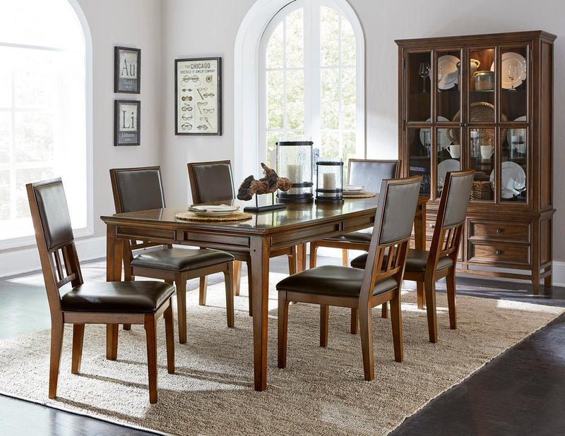 Homelegance Frazier Park Dining Table in Dark Cherry 1649-82