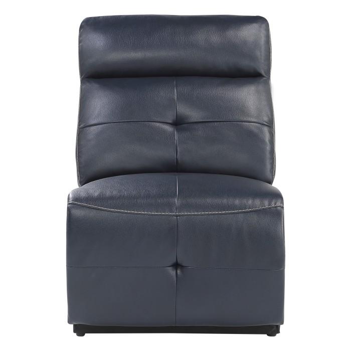 Homelegance Furniture Avenue Armless Reclining Chair in Navy 9469NVB-AR image