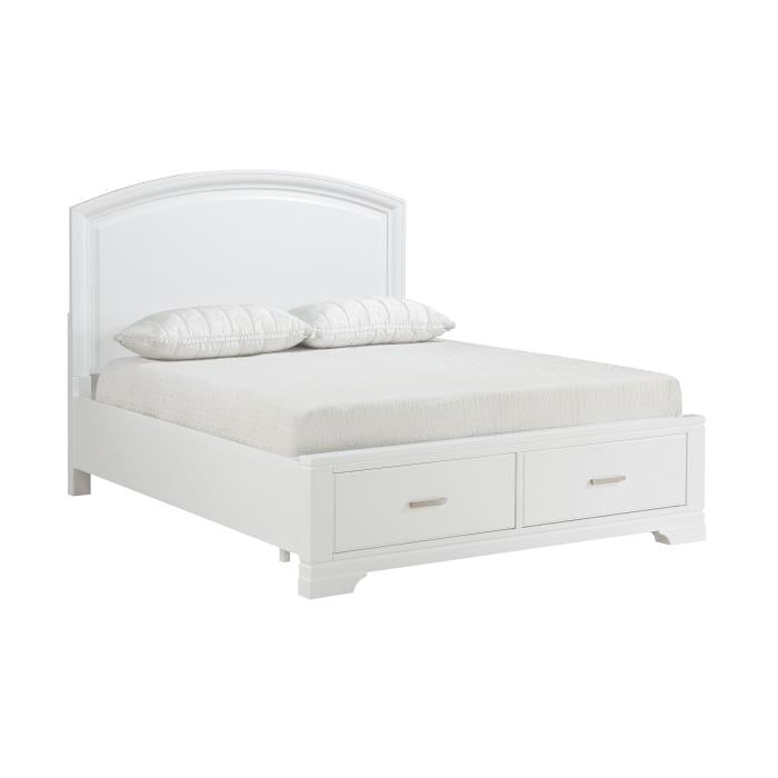1520WHF-1*-Youth (3) Full Platform Bed with Footboard Storage