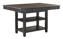 Baywater Counter Height Table in Natural and Black 5705BK-36 - Furniture Now (CA)