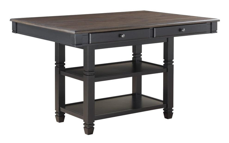 Baywater Counter Height Table in Natural and Black 5705BK-36 - Furniture Now (CA)